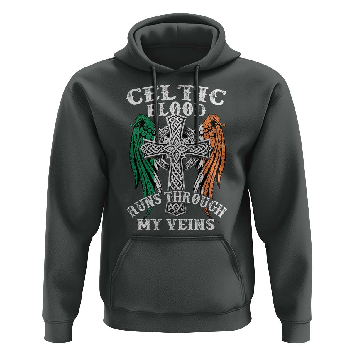 Irish Celtic Pride Hoodie Celtic Blood Runs Through My Veins