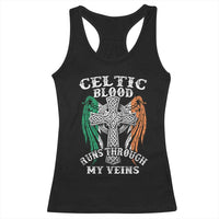 Irish Celtic Pride Racerback Tank Top Celtic Blood Runs Through My Veins