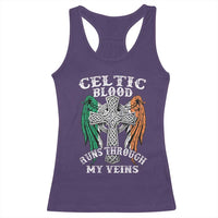 Irish Celtic Pride Racerback Tank Top Celtic Blood Runs Through My Veins