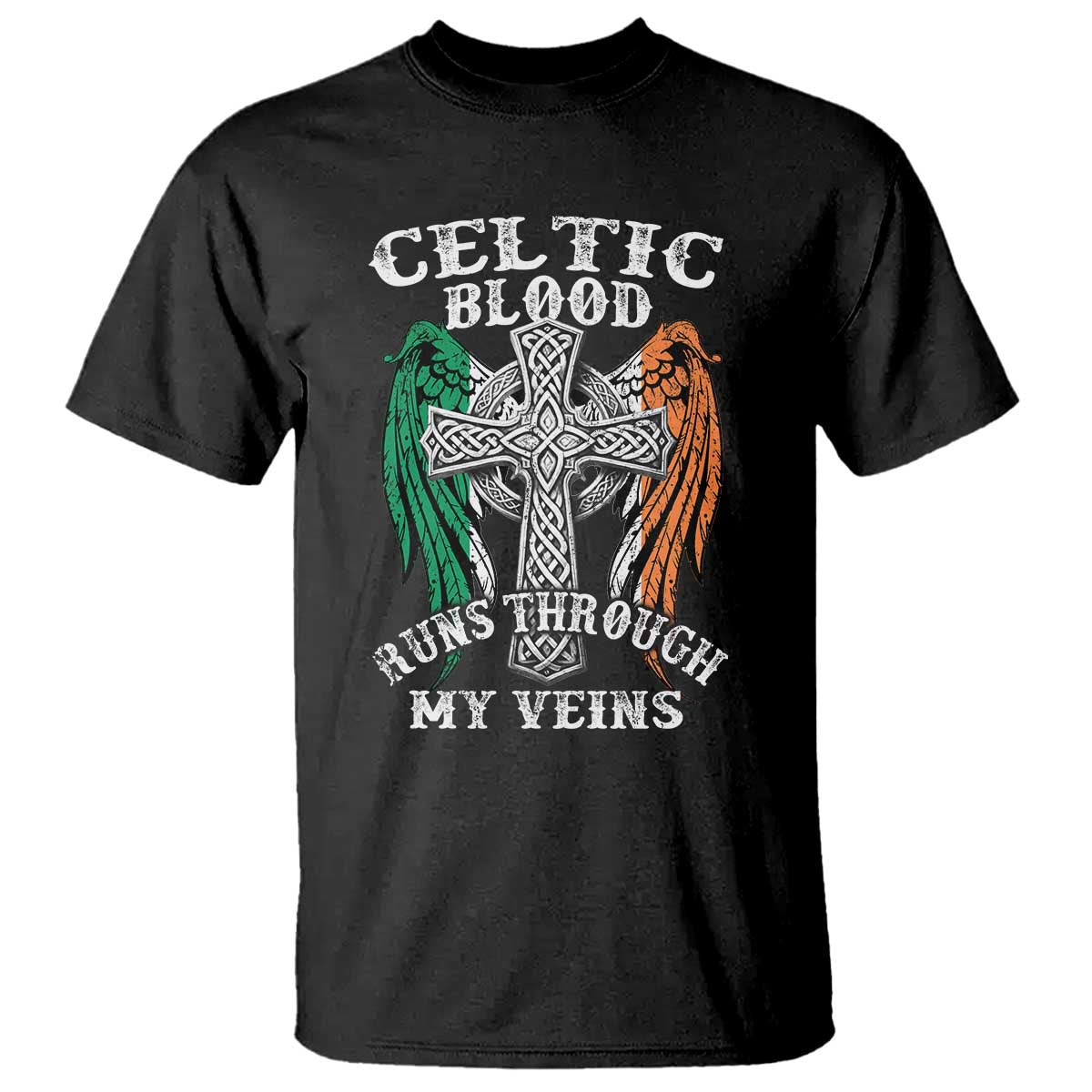 Irish Celtic Pride T Shirt Celtic Blood Runs Through My Veins
