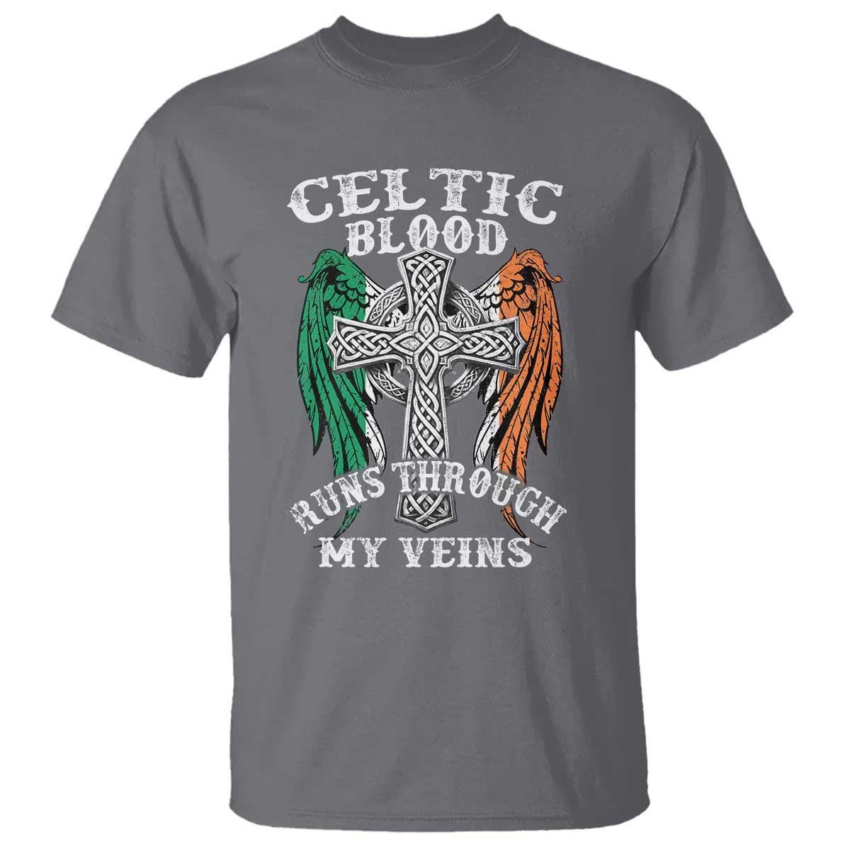 Irish Celtic Pride T Shirt Celtic Blood Runs Through My Veins