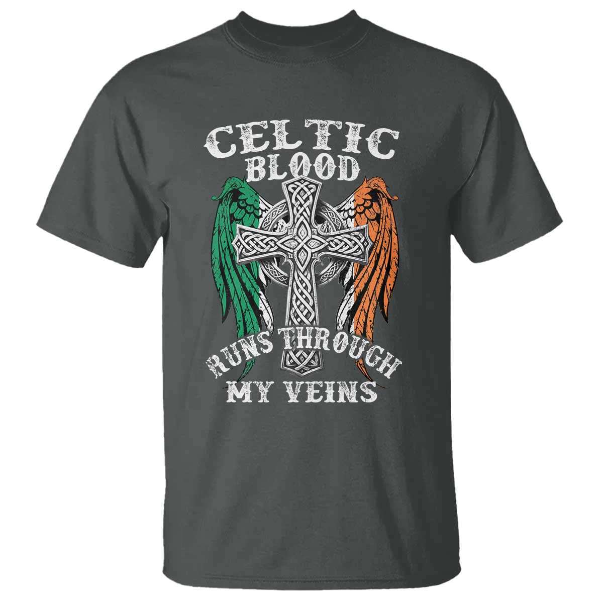 Irish Celtic Pride T Shirt Celtic Blood Runs Through My Veins
