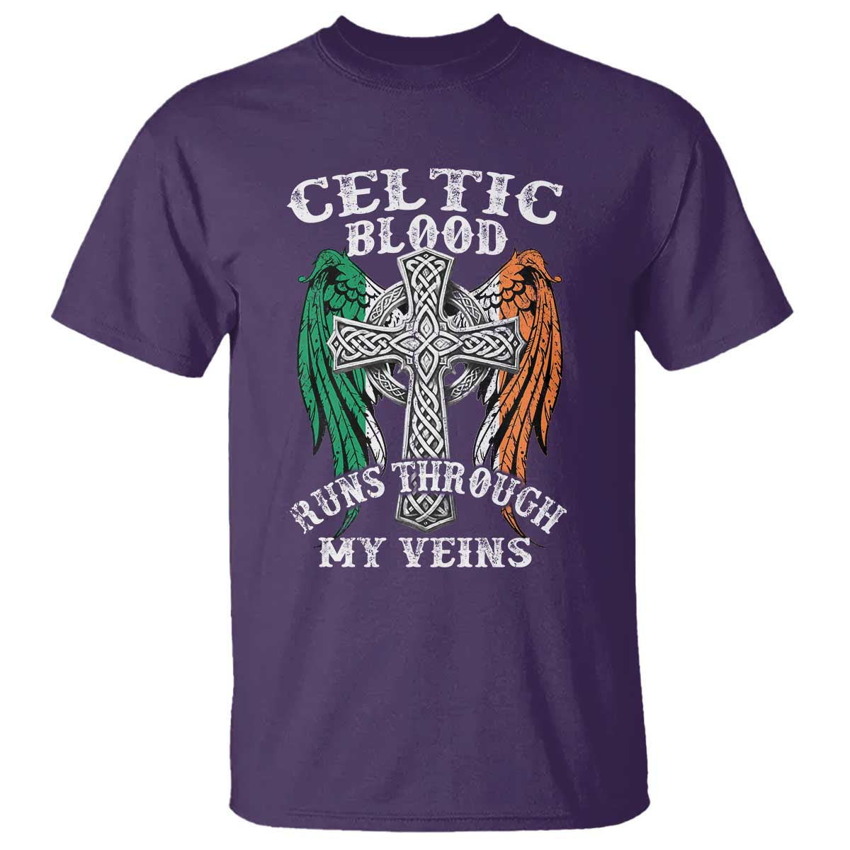 Irish Celtic Pride T Shirt Celtic Blood Runs Through My Veins