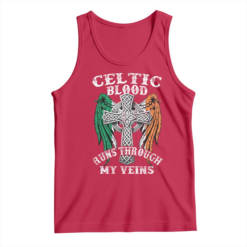 Irish Celtic Pride Tank Top Celtic Blood Runs Through My Veins