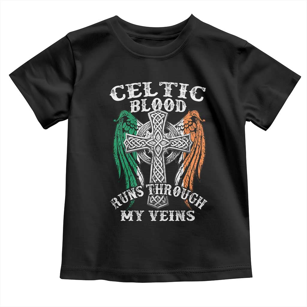Irish Celtic Pride Toddler T Shirt Celtic Blood Runs Through My Veins