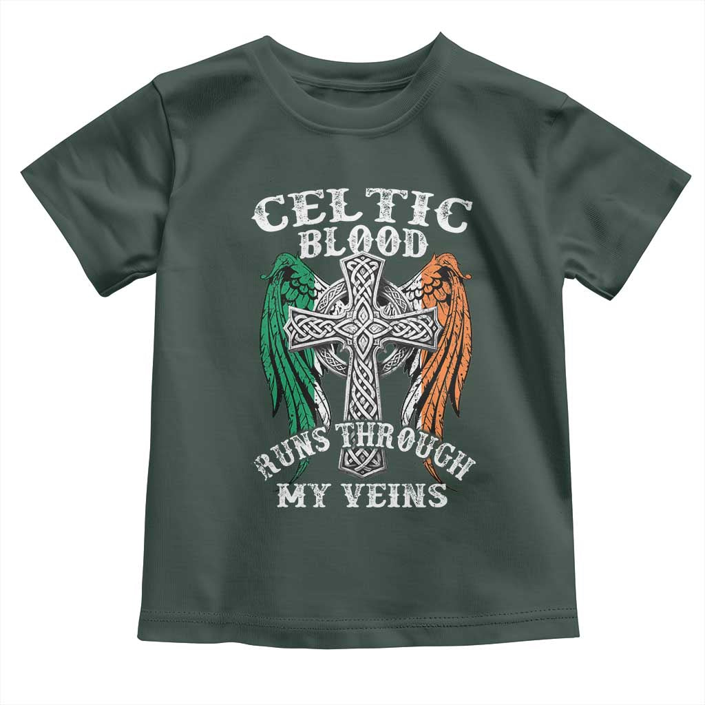 Irish Celtic Pride Toddler T Shirt Celtic Blood Runs Through My Veins