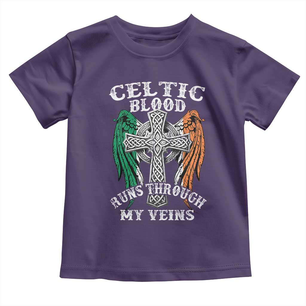 Irish Celtic Pride Toddler T Shirt Celtic Blood Runs Through My Veins