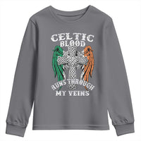 Irish Celtic Pride Youth Sweatshirt Celtic Blood Runs Through My Veins