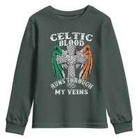 Irish Celtic Pride Youth Sweatshirt Celtic Blood Runs Through My Veins
