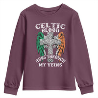 Irish Celtic Pride Youth Sweatshirt Celtic Blood Runs Through My Veins