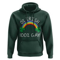 Funny St. Patrick's Day LGBT Hoodie 0 Irish 100 Gay Rainbow Shamrock