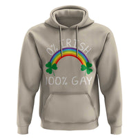Funny St. Patrick's Day LGBT Hoodie 0 Irish 100 Gay Rainbow Shamrock