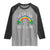 Funny St. Patrick's Day LGBT Raglan Shirt 0 Irish 100 Gay Rainbow Shamrock