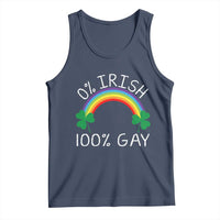 Funny St. Patrick's Day LGBT Tank Top 0 Irish 100 Gay Rainbow Shamrock