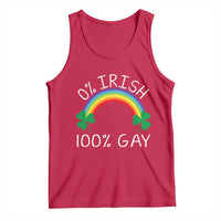 Funny St. Patrick's Day LGBT Tank Top 0 Irish 100 Gay Rainbow Shamrock