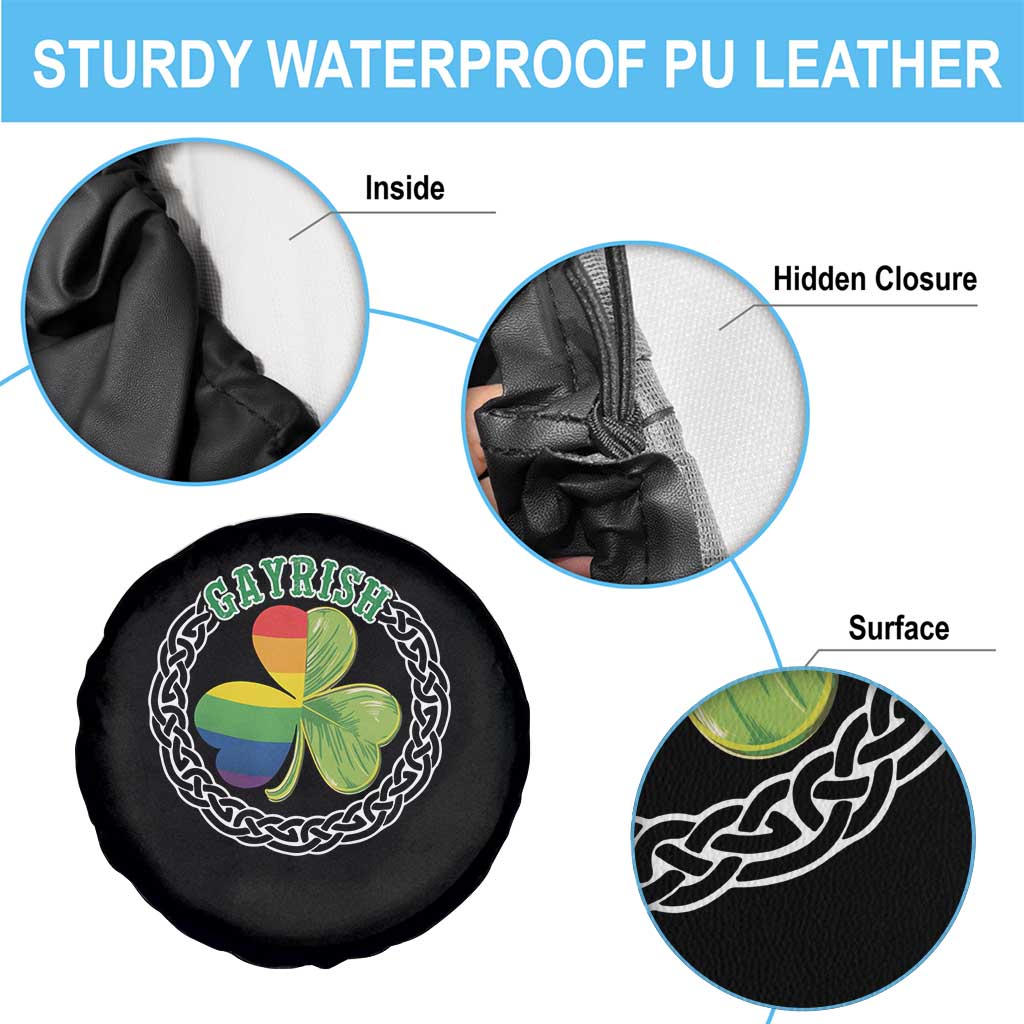 Gayrish Funny St. Patrick's Day LGBT Spare Tire Cover