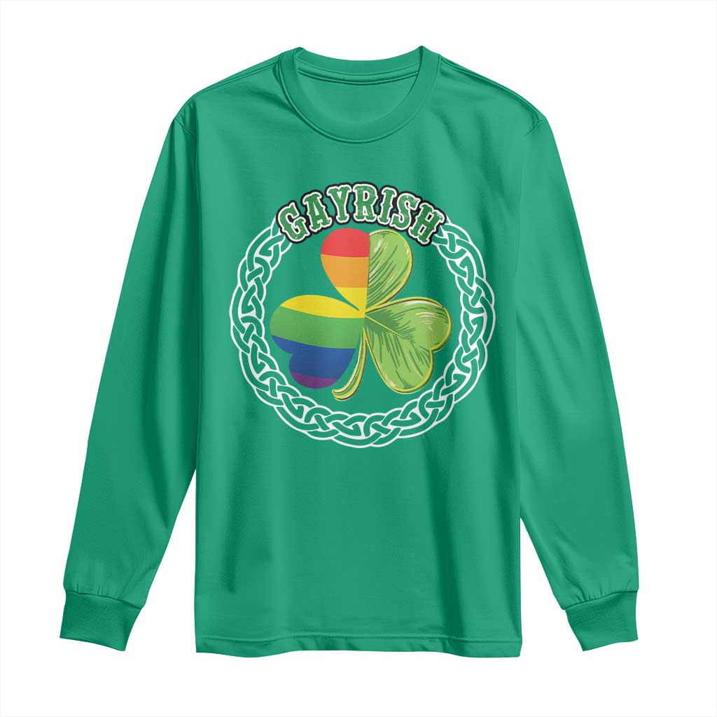 Gayrish Funny St. Patrick's Day LGBT Long Sleeve Shirt