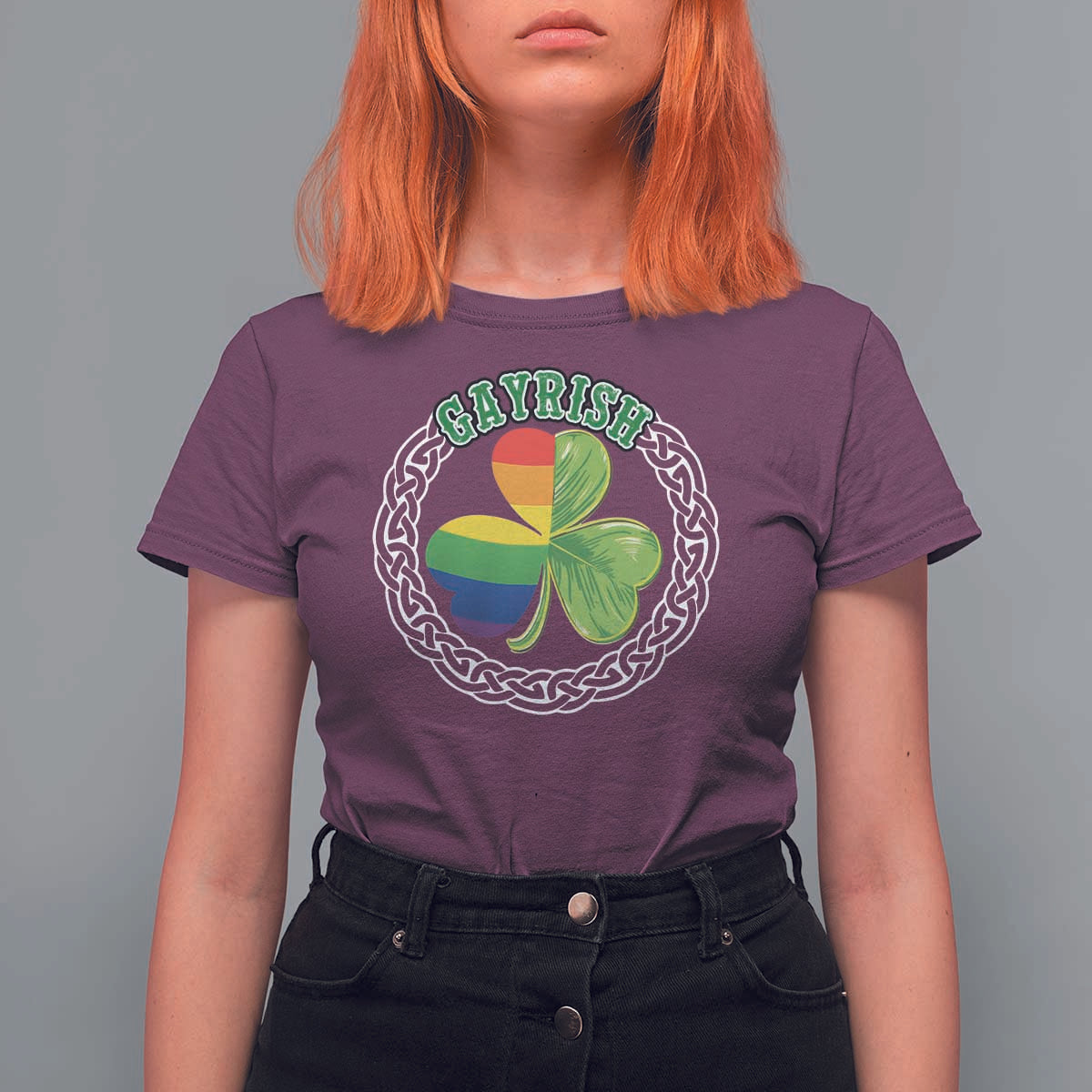Gayrish Funny St. Patrick's Day LGBT T Shirt For Women