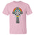 Rainbow Celtic Claddagh Cross T Shirt