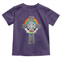 Rainbow Celtic Claddagh Cross Toddler T Shirt