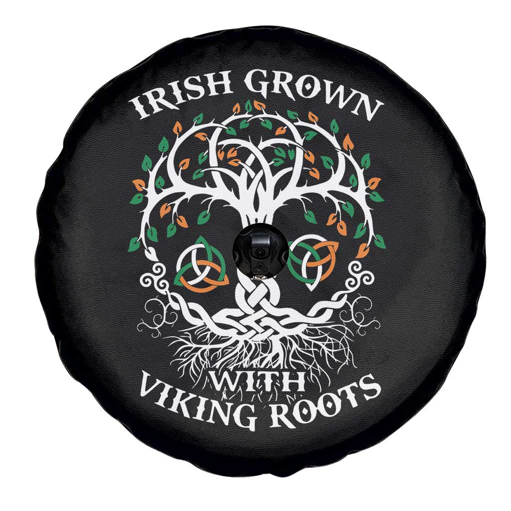 Irish Grown With Viking Roots Spare Tire Cover