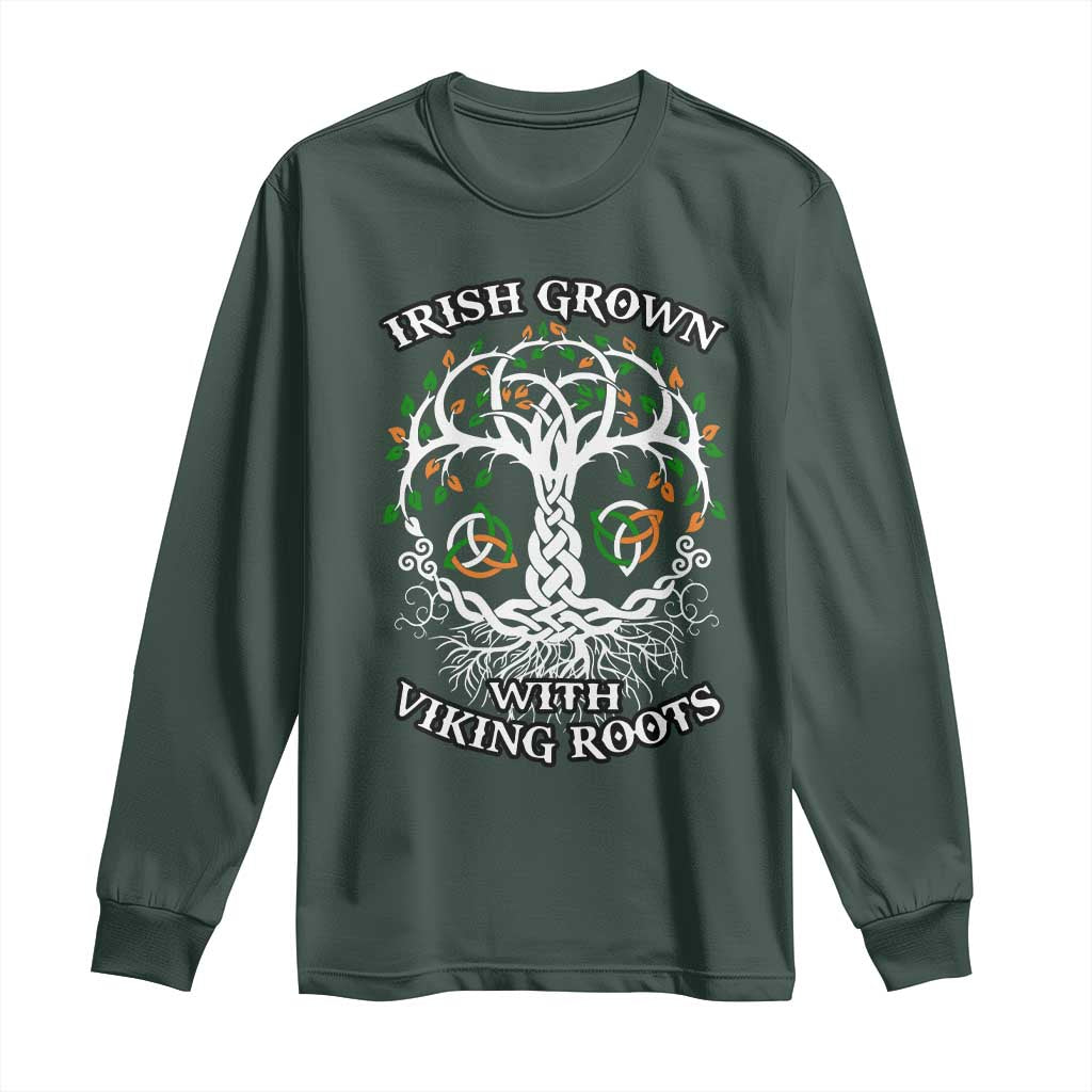 Irish Grown With Viking Roots Long Sleeve Shirt