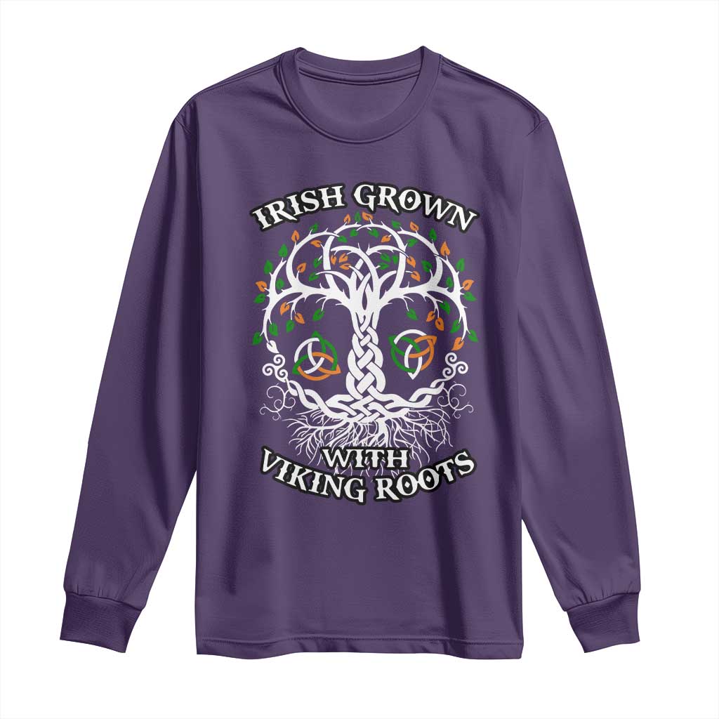 Irish Grown With Viking Roots Long Sleeve Shirt