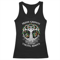 Irish Grown With Viking Roots Racerback Tank Top