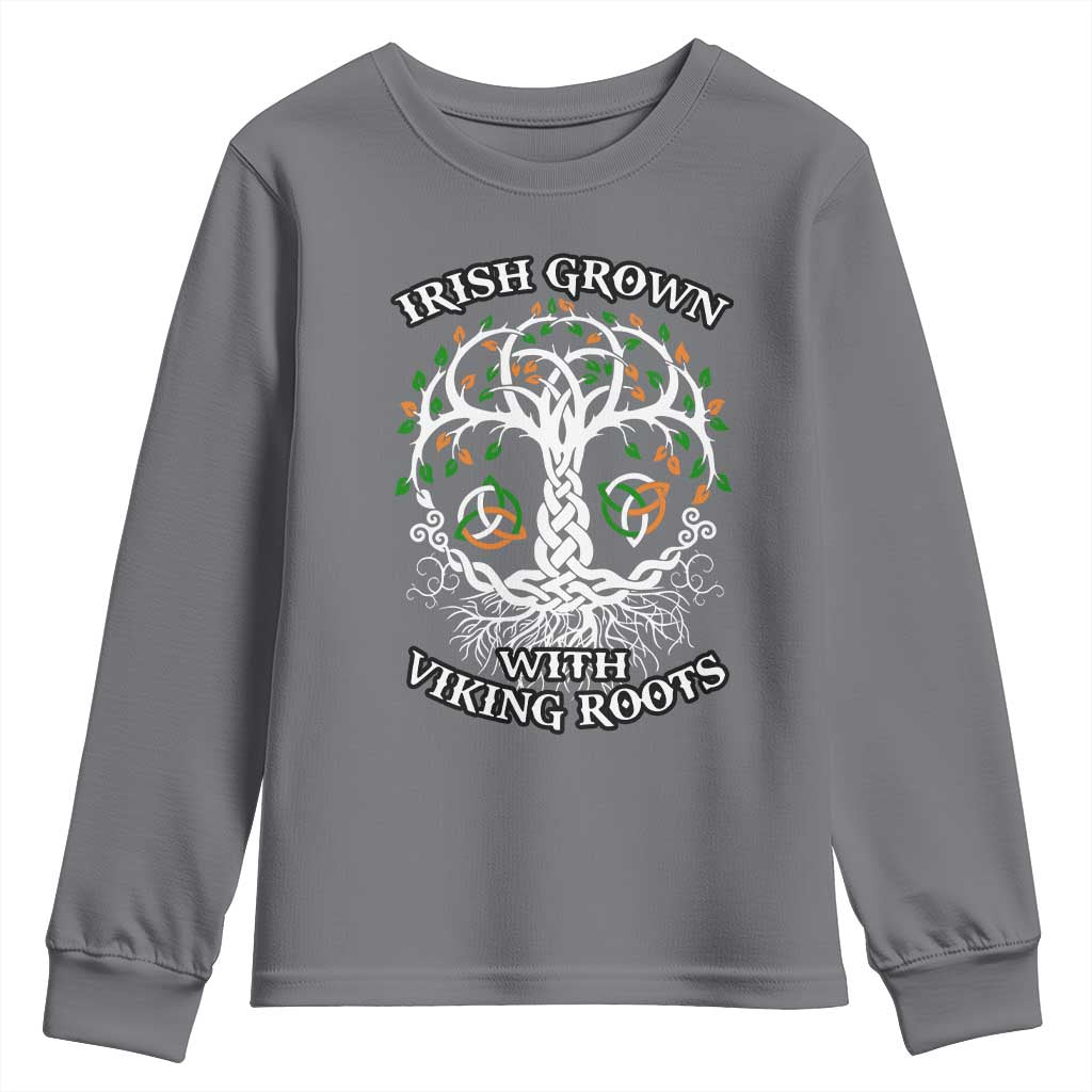 Irish Grown With Viking Roots Youth Sweatshirt