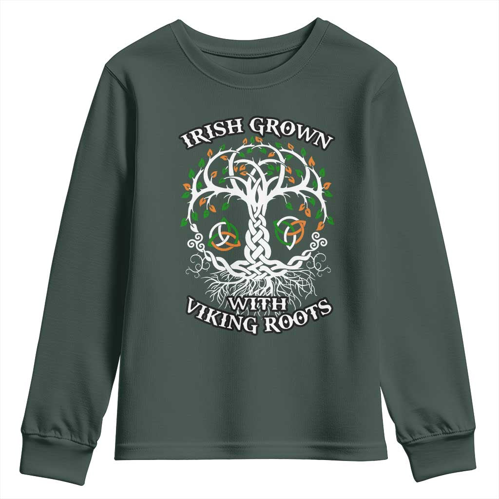 Irish Grown With Viking Roots Youth Sweatshirt