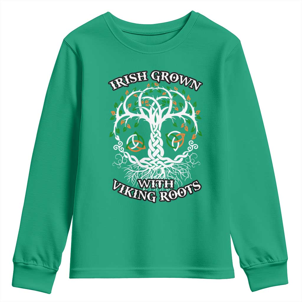 Irish Grown With Viking Roots Youth Sweatshirt