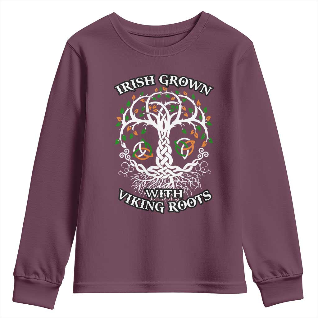 Irish Grown With Viking Roots Youth Sweatshirt