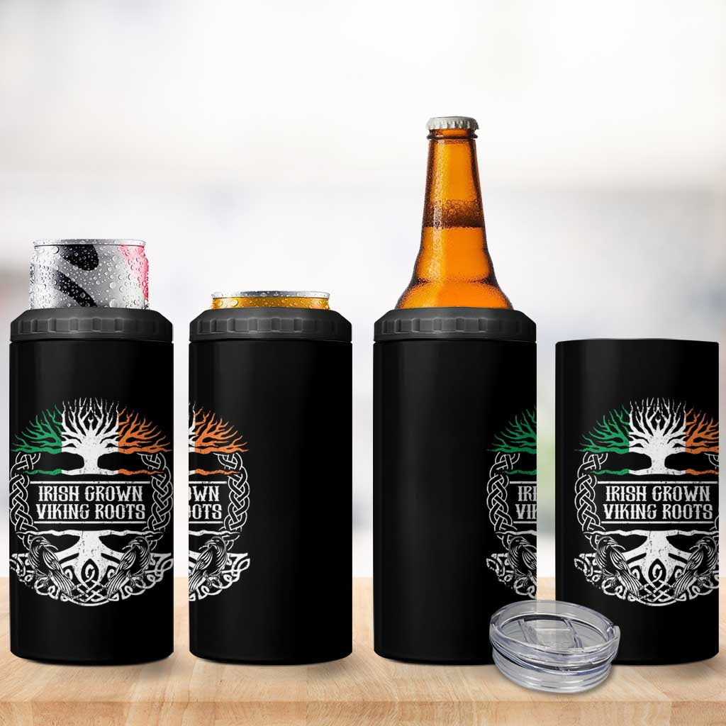 Irish Viking 4 in 1 Can Cooler Tumbler Irish Grown With Viking Roots