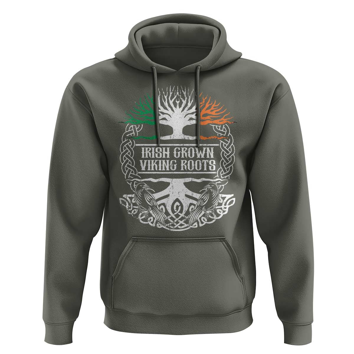 Irish Viking Hoodie Irish Grown With Viking Roots