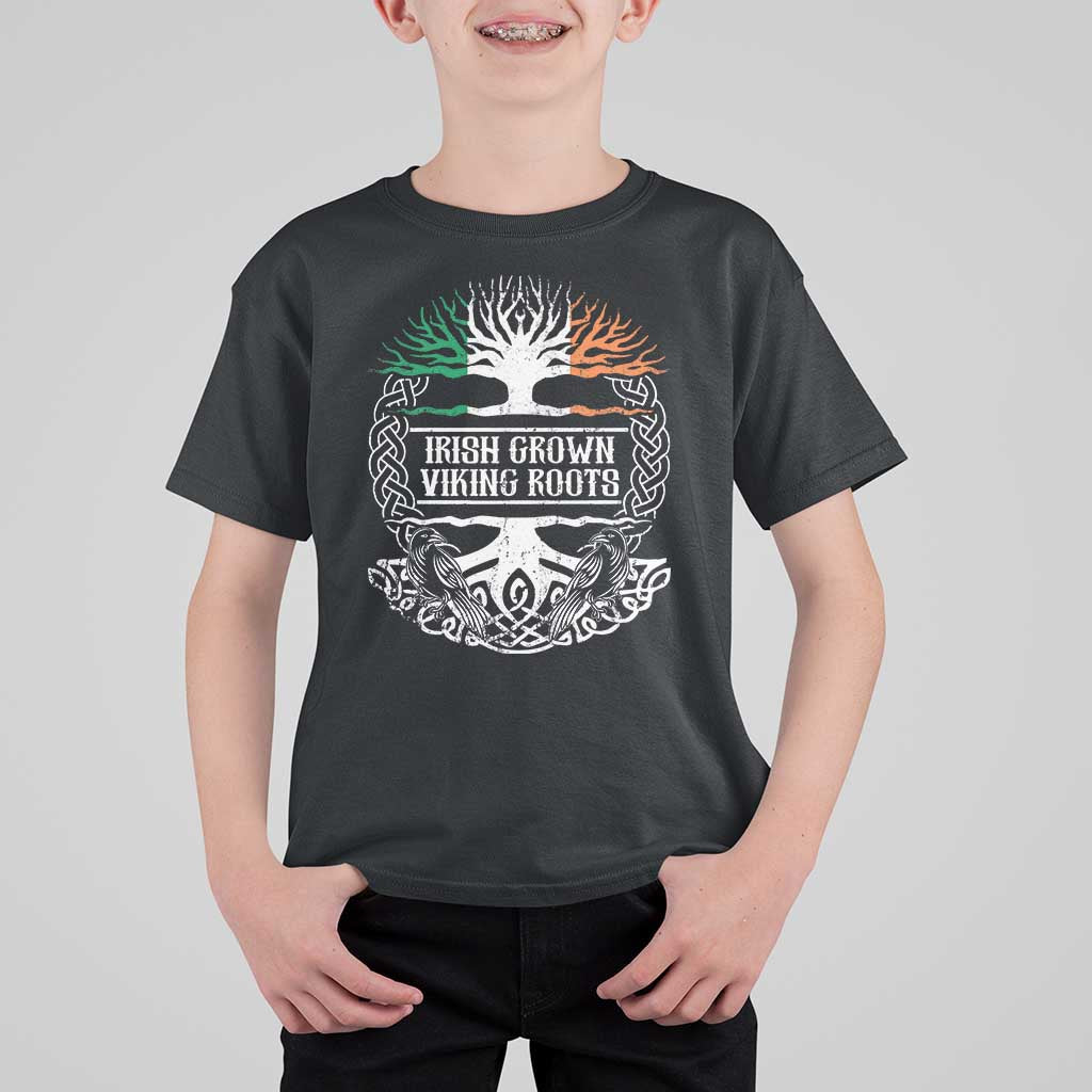Irish Viking T Shirt For Kid Irish Grown With Viking Roots