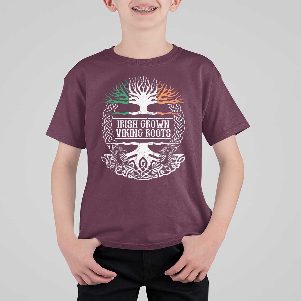 Irish Viking T Shirt For Kid Irish Grown With Viking Roots