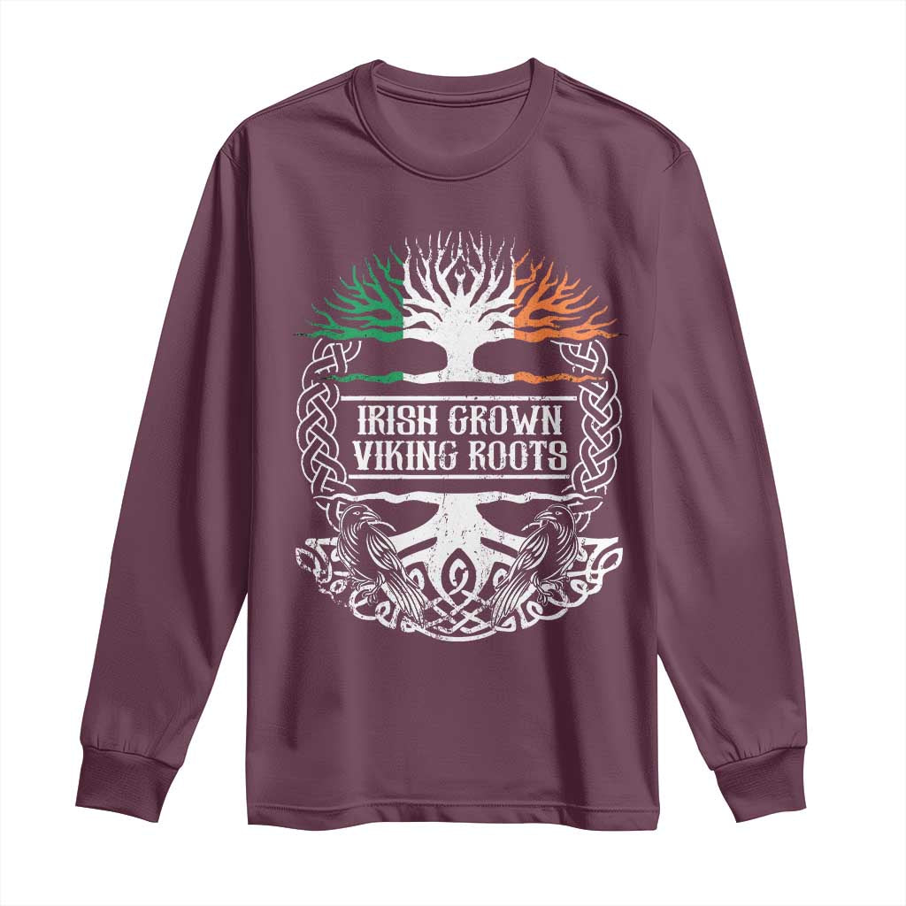 Irish Viking Long Sleeve Shirt Irish Grown With Viking Roots