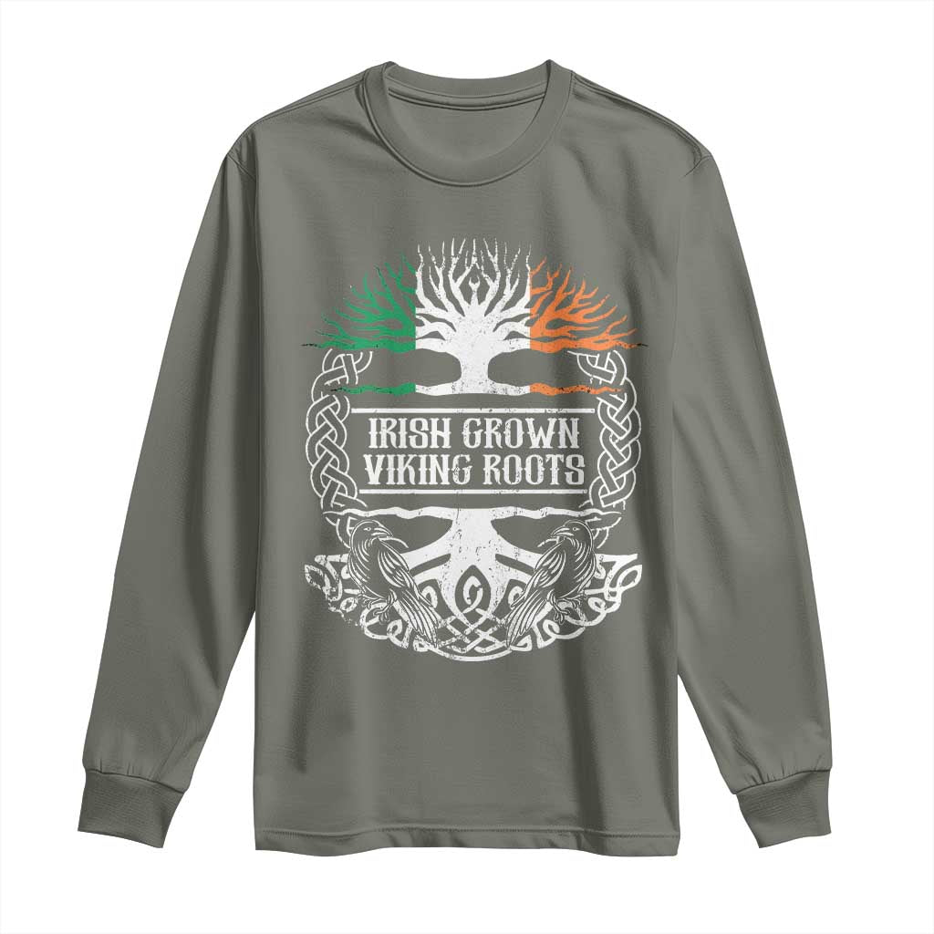 Irish Viking Long Sleeve Shirt Irish Grown With Viking Roots