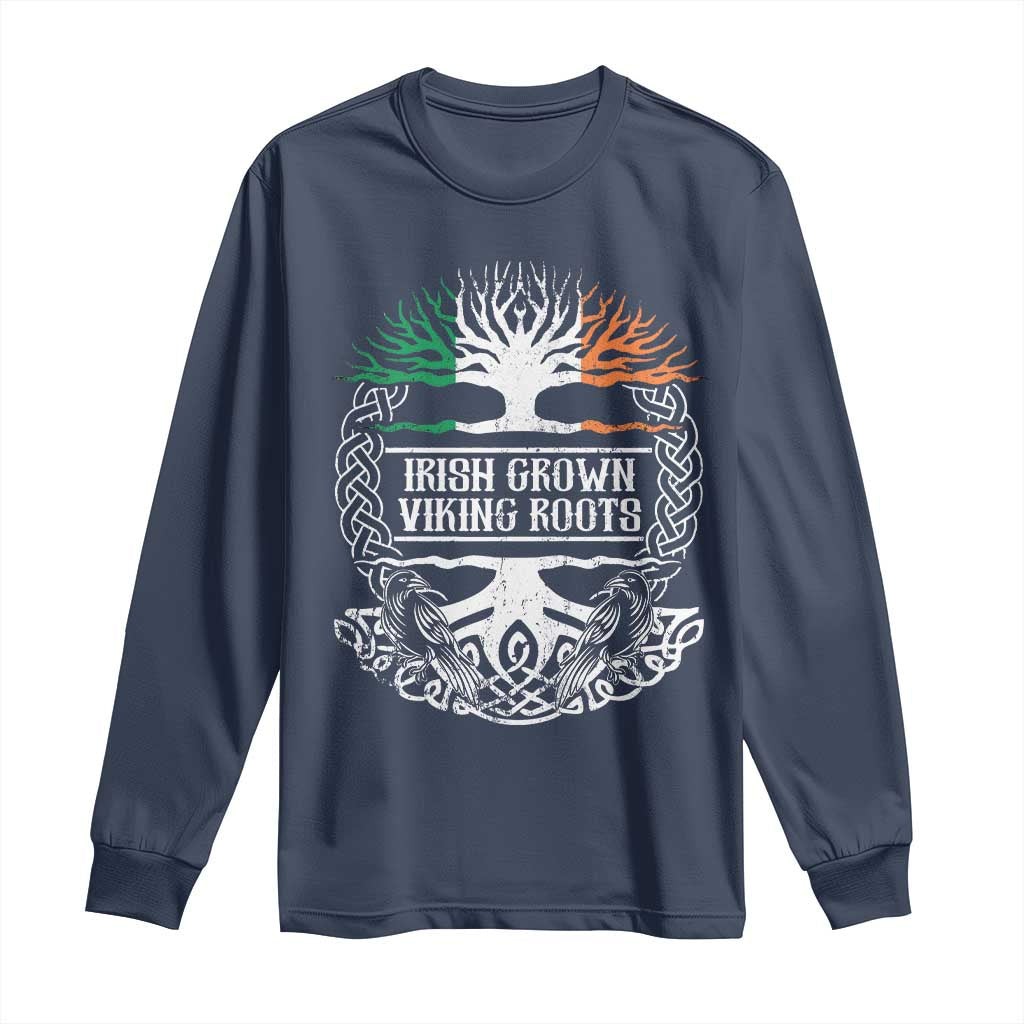Irish Viking Long Sleeve Shirt Irish Grown With Viking Roots