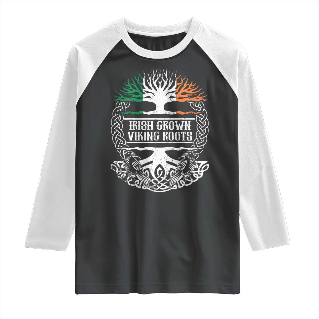 Irish Viking Raglan Shirt Irish Grown With Viking Roots