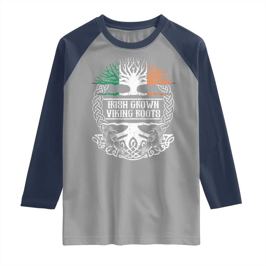 Irish Viking Raglan Shirt Irish Grown With Viking Roots