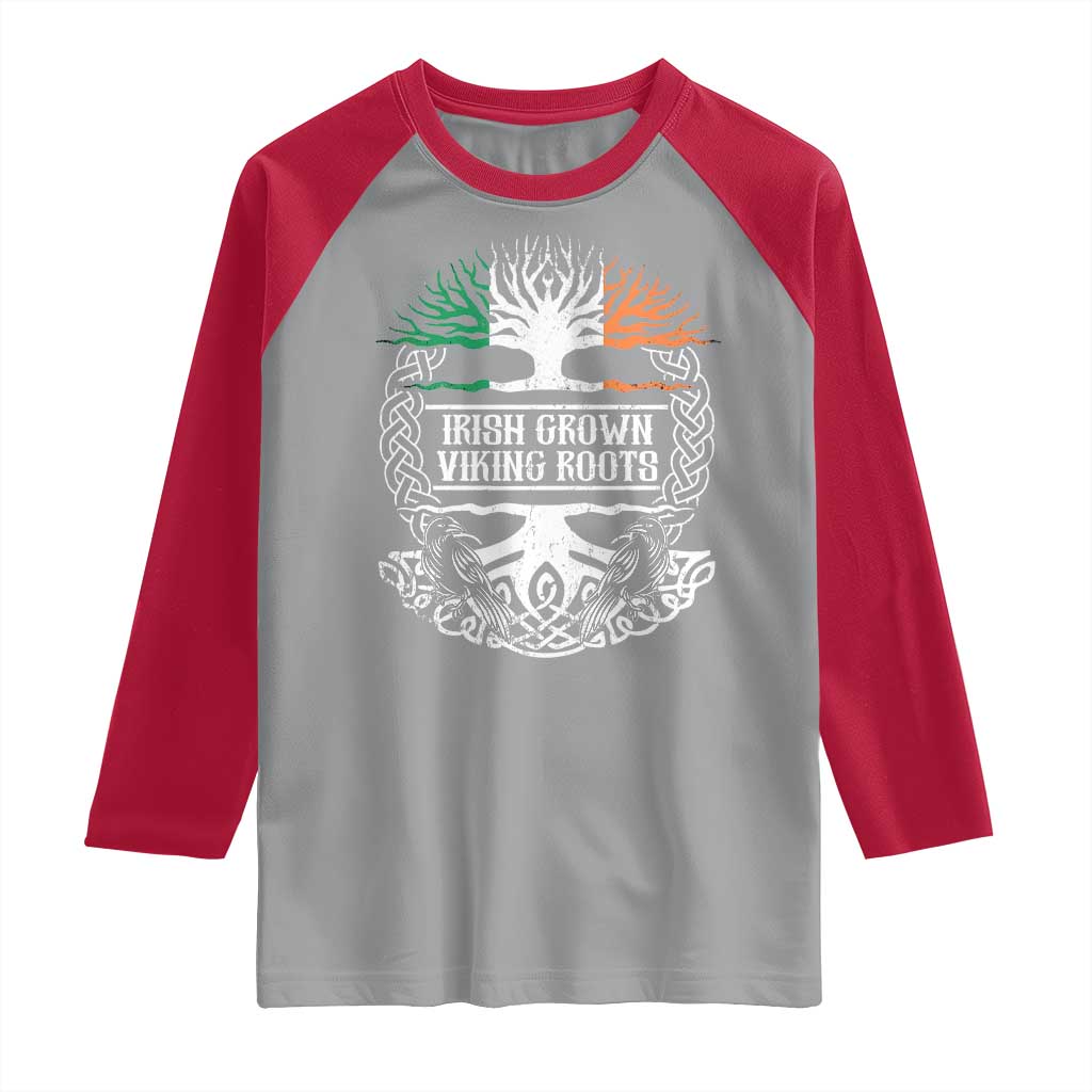 Irish Viking Raglan Shirt Irish Grown With Viking Roots