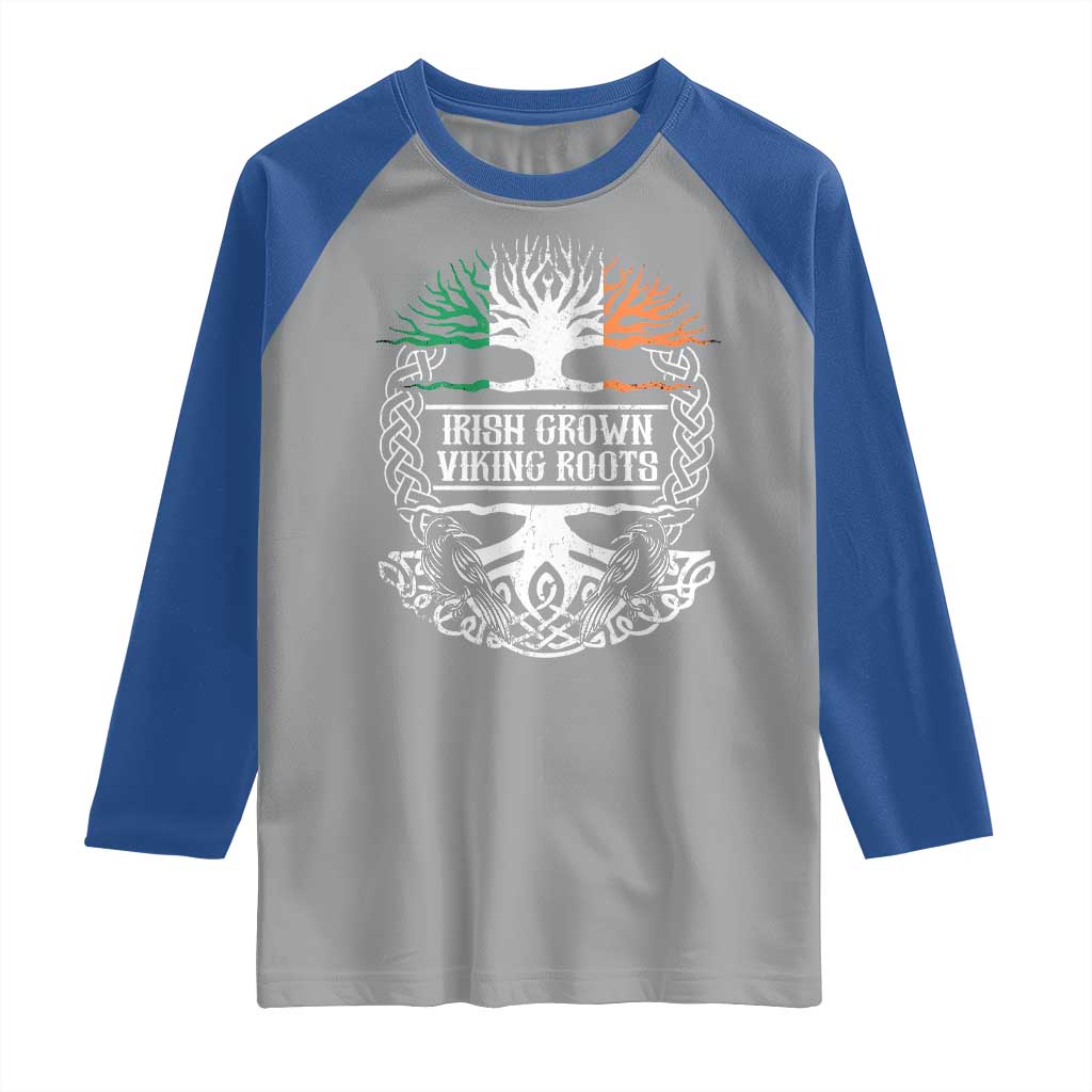 Irish Viking Raglan Shirt Irish Grown With Viking Roots