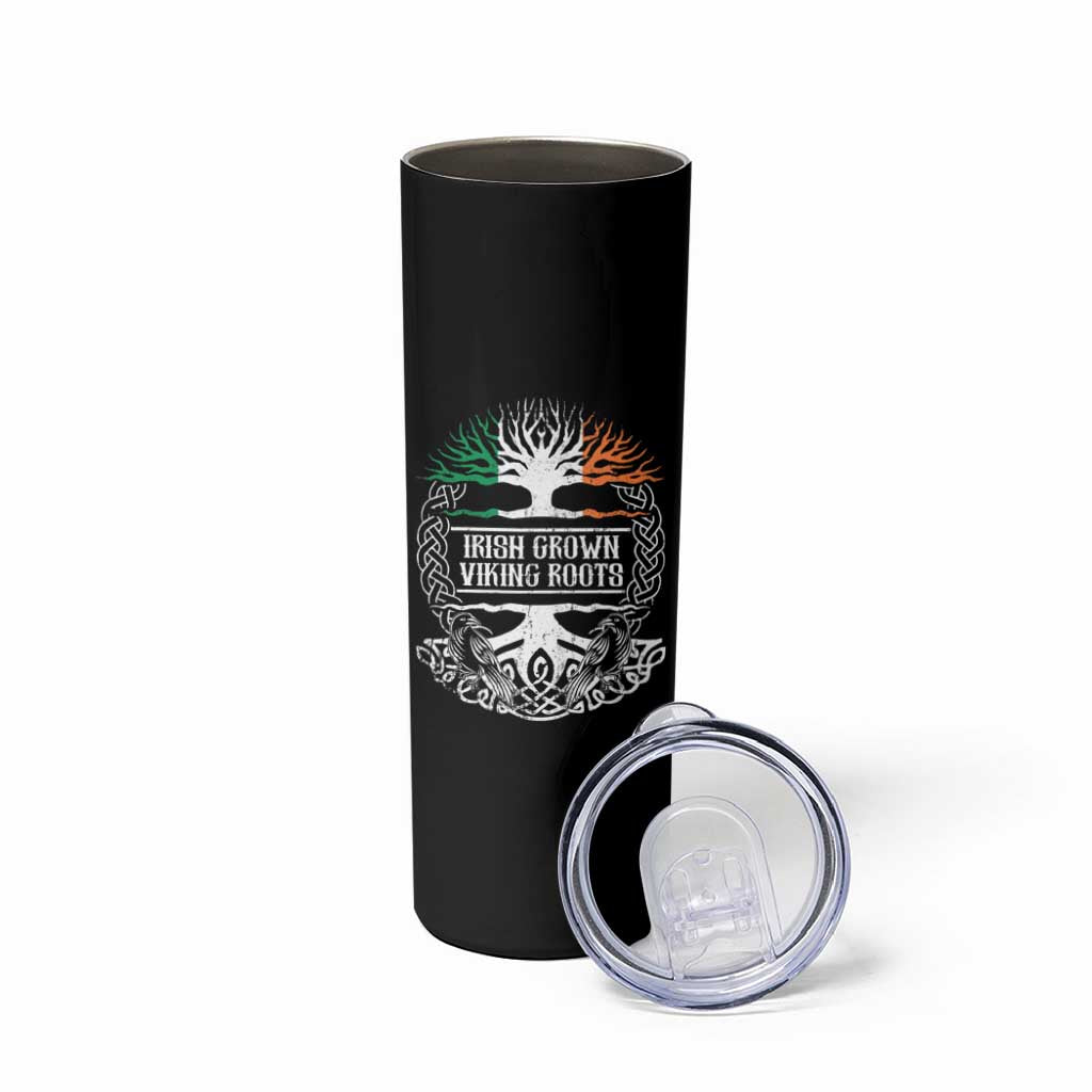 Irish Viking Skinny Tumbler Irish Grown With Viking Roots