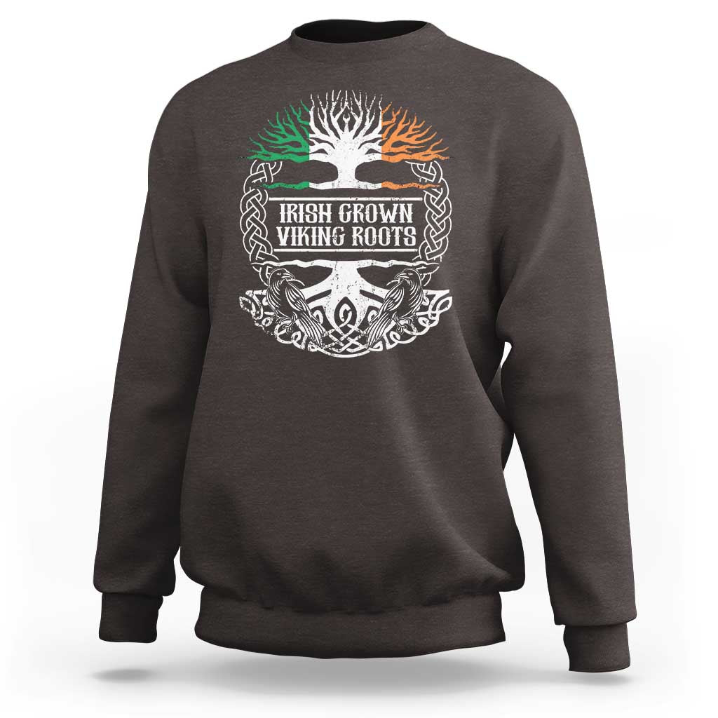 Irish Viking Sweatshirt Irish Grown With Viking Roots
