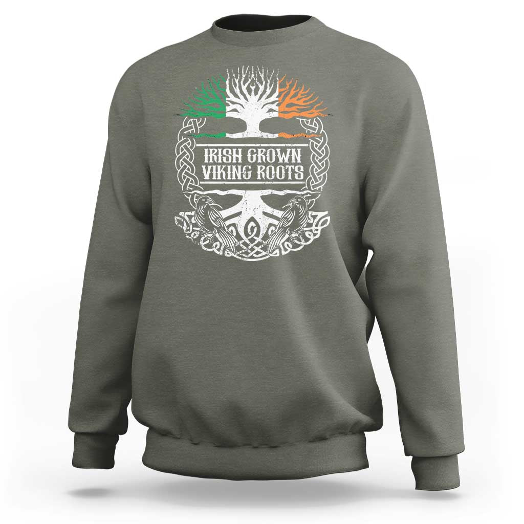 Irish Viking Sweatshirt Irish Grown With Viking Roots