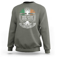 Irish Viking Sweatshirt Irish Grown With Viking Roots