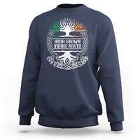Irish Viking Sweatshirt Irish Grown With Viking Roots