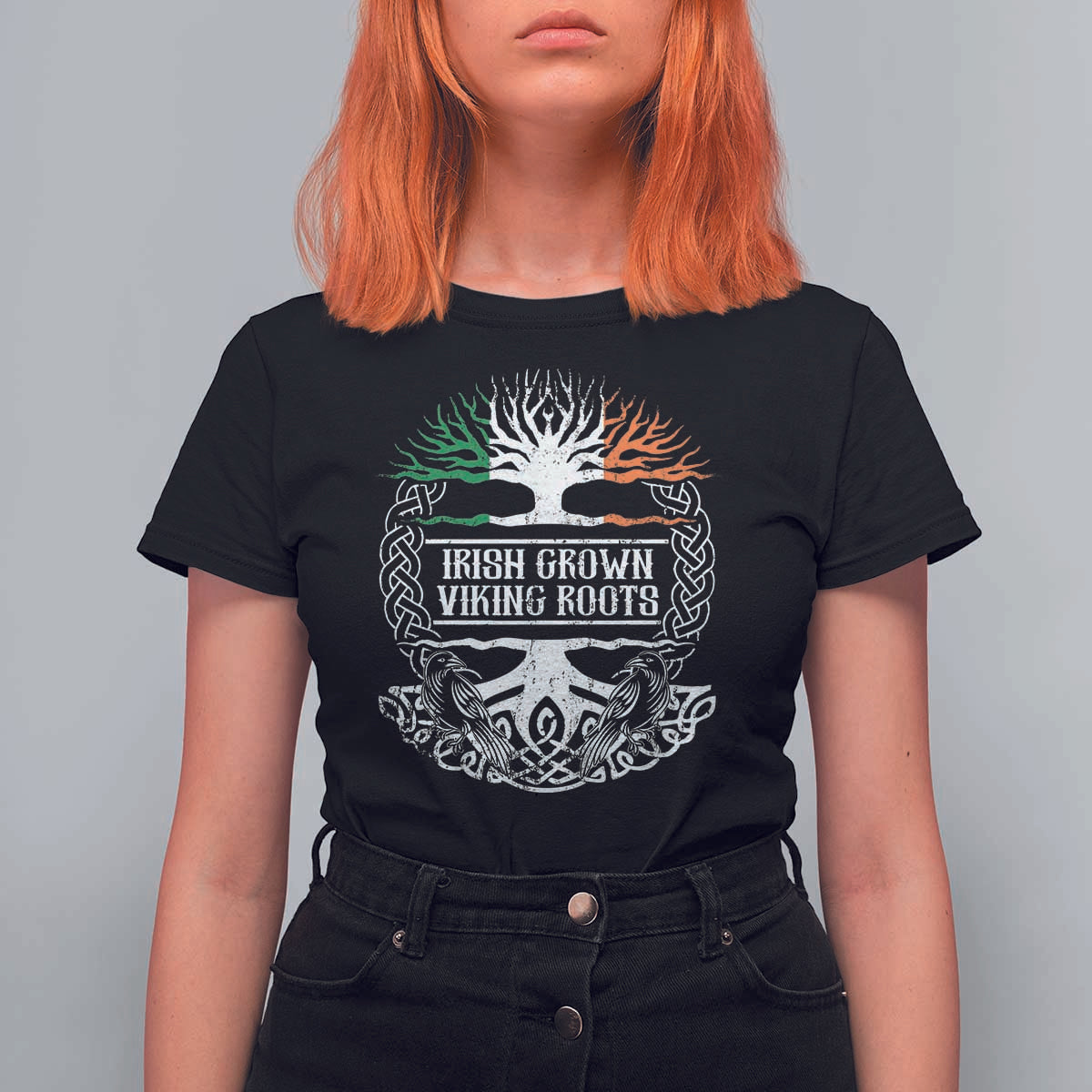 Irish Viking T Shirt For Women Irish Grown With Viking Roots