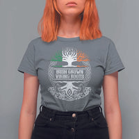 Irish Viking T Shirt For Women Irish Grown With Viking Roots